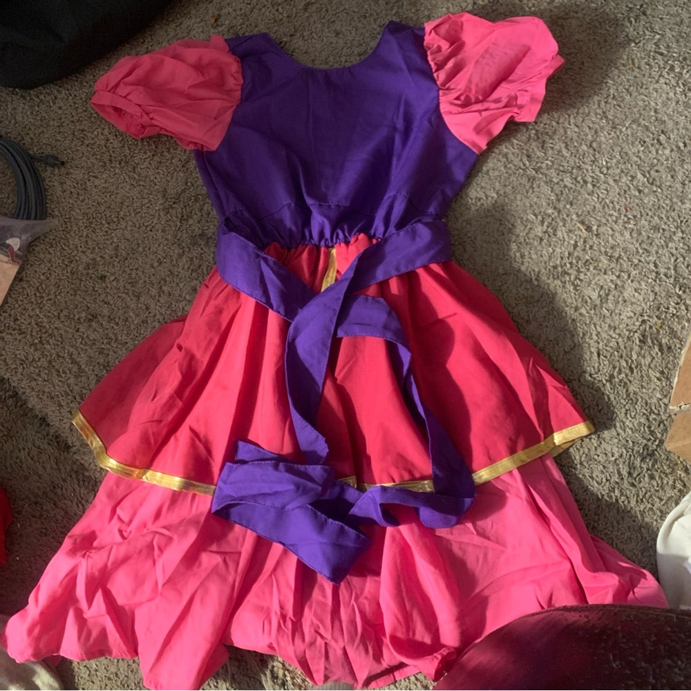Charming Purple and Pink Kids Costume Dress